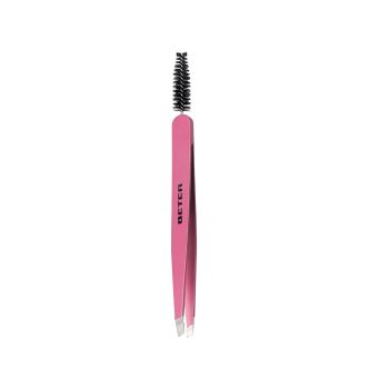 2 in 1 Brow Definer Pinzette per Sopracciglia con Scovolino
