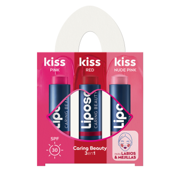 Pack de Baume à Lèvres Caring Beauty 3en1