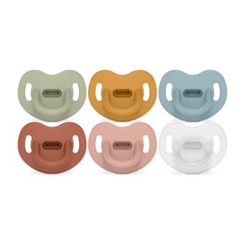 Sucette Tout Silicone Tétine Anatomique 6-18M