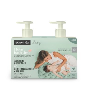 Gel da bagno schiumoso e pack di latte idratante per il corpo