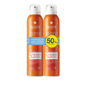 Sun System Spray Set solare trasparente Spf50+