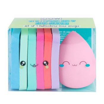 Set 7 Spugne Trucco Miste Multicolore Set 7 Spugne Trucco Miste Multicolore