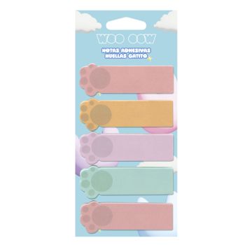 Notes Adhésives Empreintes de Chatons Notes Adhésives Empreintes de Chatons