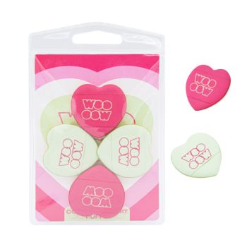 Colourful Heart Puffs Spugne per trucco