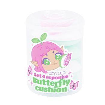 Set di 4 spugne per cuscini Butterfly
