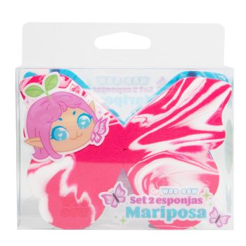 Set di 2 spugne a farfalla