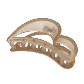 Pince Transparente Marron Ondulée