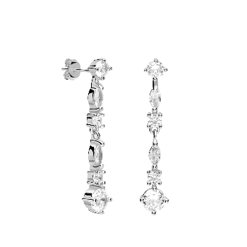 Boucles d’Oreilles Goutte en Argent