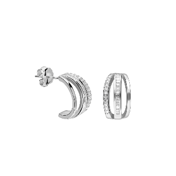 Boucles d’Oreilles Polaris en Argent