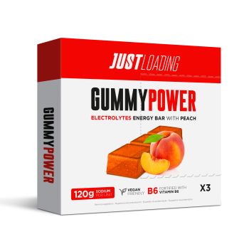 Gummy Power Barre énergétique végétalienne  avec électrolytes