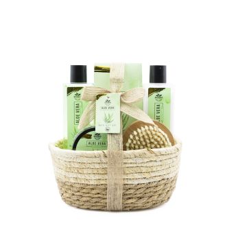 Panier de Bain en Osier Aloe Vera Panier de Bain en Osier Aloe Vera