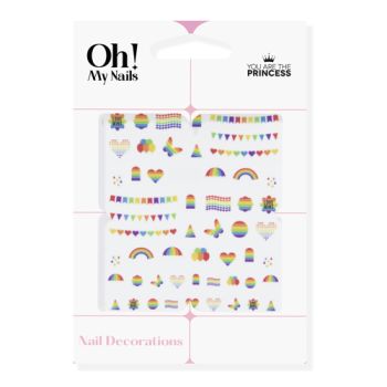 Adesivo per unghie arcobaleno