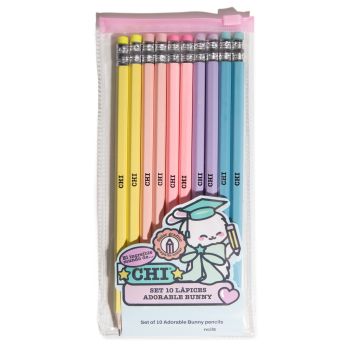 Set de 10 Crayons Adorable Bunny