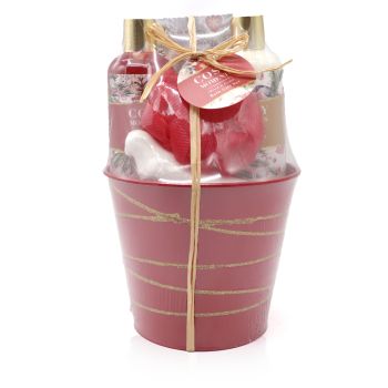 Cesta da Bagno in Latta Fiore di Ciliegia