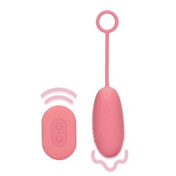 Loveline by Shots Vibromasseur ultra doux en forme d'œuf avec télécommande Pink Arabesque