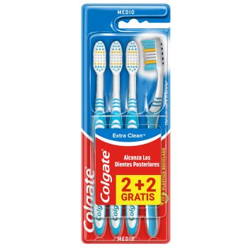 Brosse à Dents Extra Clean Anti-Bactéries Moyenne