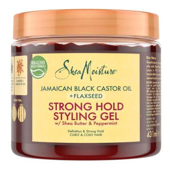 Olio di ricino nero giamaicano + gel modellante a tenuta forte ai semi di lino Olio di ricino nero giamaicano + gel modellante a tenuta forte ai semi di lino