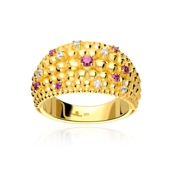 Bague Amentit Argent Sterling / Plaqué or 18K Bague Amentit Argent Sterling / Plaqué or 18K