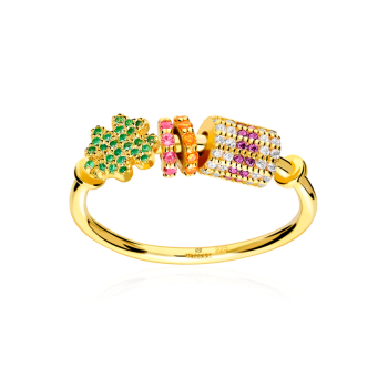 Bague Anukis Argent Sterling / Plaqué or 18K Bague Anukis Argent Sterling / Plaqué or 18K