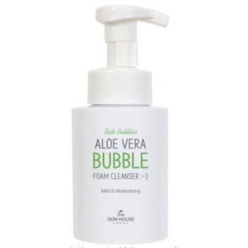 Schiuma di bolle all'aloe vera