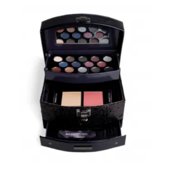 Set make-up con cristalli neri