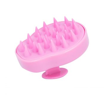Spazzola Massaggiante Perni in Silicone Rosa