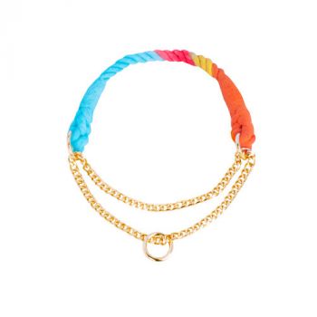 Collana Rainbow con catenina Collana Rainbow con catenina