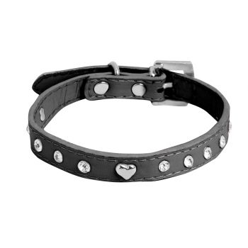 Collana con Cuore e Diamonds Neri  Collana con Cuore e Diamonds Neri