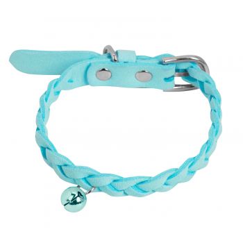 Collana intrecciata Velvet con Cascabel Blu Collana intrecciata Velvet con Cascabel Blu