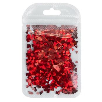 Cœurs Pailletés pour Ongles