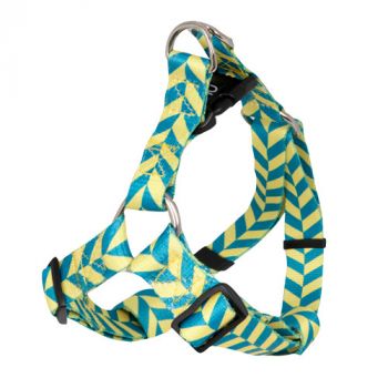 Harnais Stripes Jaune et Bleu