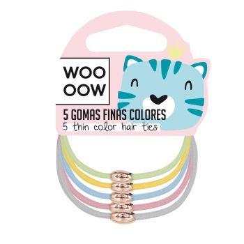 Set di 5 Gomme Fini Colori   Set di 5 Gomme Fini Colori