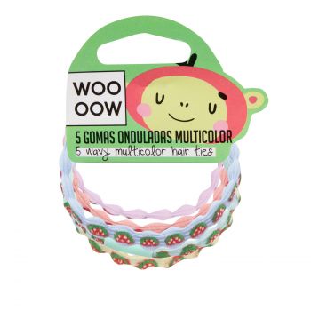 Set 5 Gomme Multicolore Ondulate   Set 5 Gomme Multicolore Ondulate