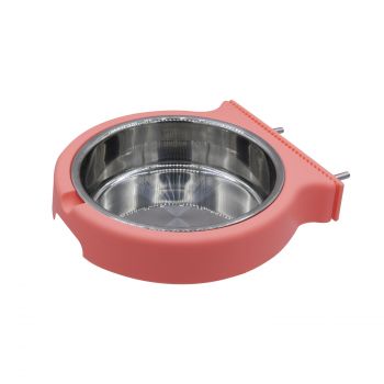 Mangeoire avec support à vis papillon en fer