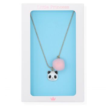 Chaînette dorée avec panda et pompon Little Princess