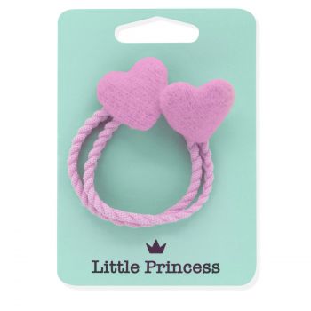 Set de 2 élastiques cœurs Little Princess Set de 2 élastiques cœurs Little Princess