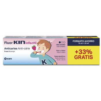 Dentifrice Enfant Fraise Fluor Kin
