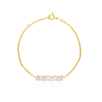 Bracelet Nun Argent Sterling / Plaqué or 18K Bracelet Nun Argent Sterling / Plaqué or 18K