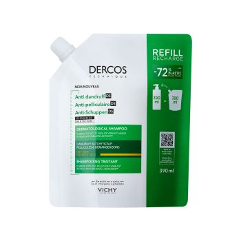 Dercos Technique Ecorefill Shampoing antipelliculaire pour cheveux secs