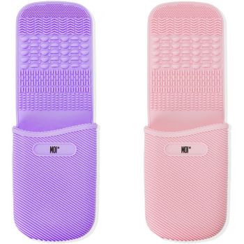 Nettoyant et Support pour Brosses en Silicone avec Ventouses Nettoyant et Support pour Brosses en Silicone avec Ventouses