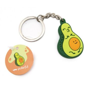 Porte-clés en gomme Avocat