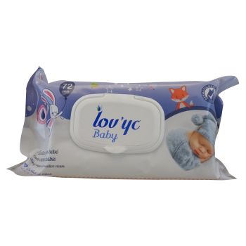 Lingettes avec Crème Peaux Sensibles