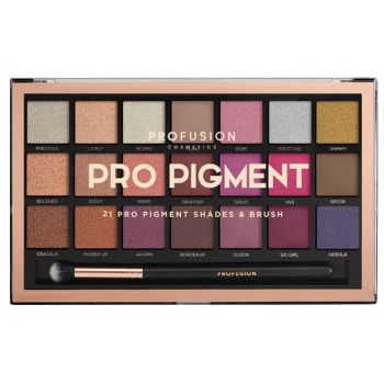 Palette de Fards à Paupières Pro Pigment 21 Teintes + Pinceau