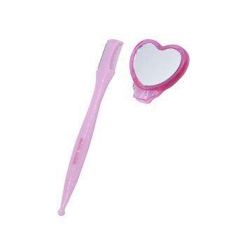 Tondeuse à sourcils brosse et miroir