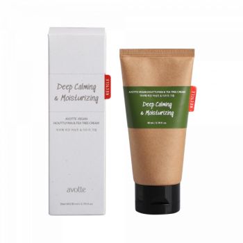 Crème visage végane au Houttuynia et à l’Arbre à Thé