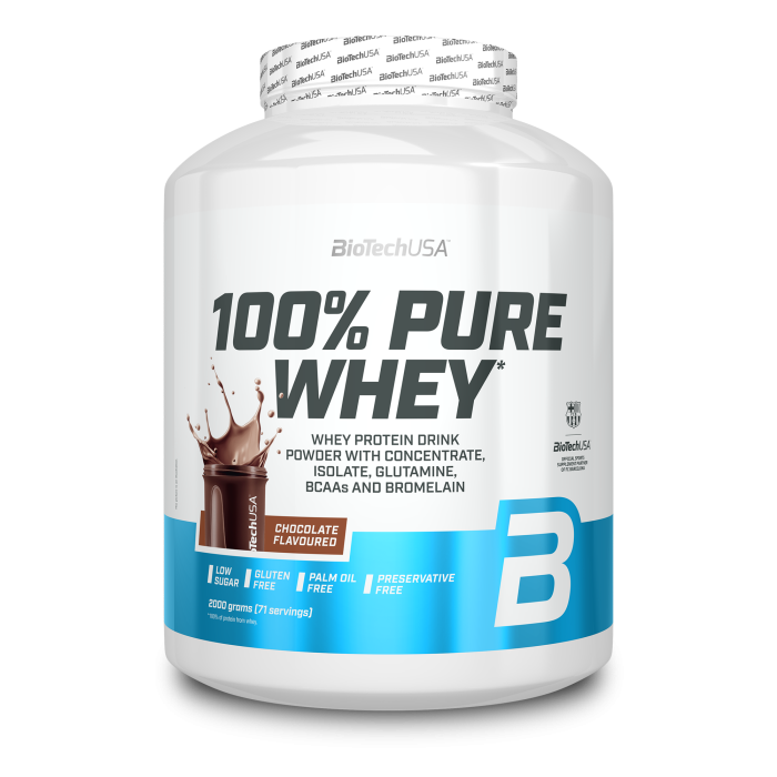BioTech USA 100% Pure Whey Chocolat complément alimentaire en poudre 2000 gr
