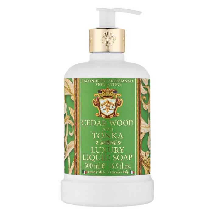 Saponificio Savon Liquide Luxury Cèdre et Fève Tonka