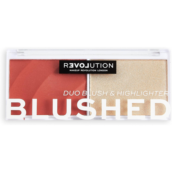 Revolution Relove Duo Blush & Highlighter Colour Play Blushed