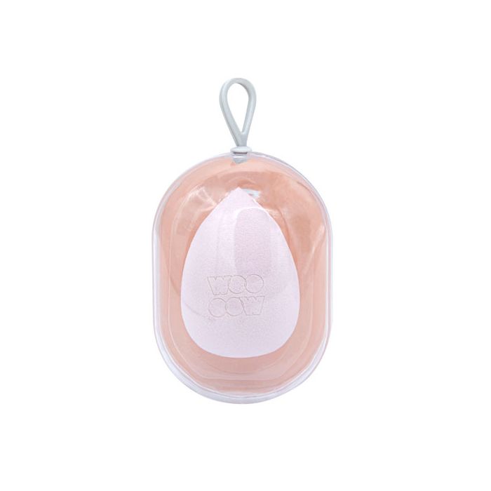 Woo oow Étui protecteur ovale + Éponge de maquillage