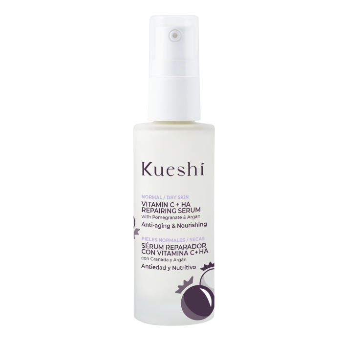 Kueshi Sérum Avancé Acide Hyaluronique + VIT C avec extrait de kaki et de fruits